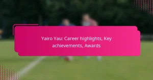 Yairo Yau: Career highlights, Key achievements, Awards